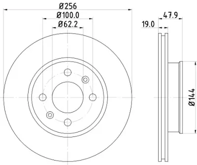 Disco de freno HELLA 8DD 355 112-471 HELLA 8DD 355 112-471 A Buen Precio